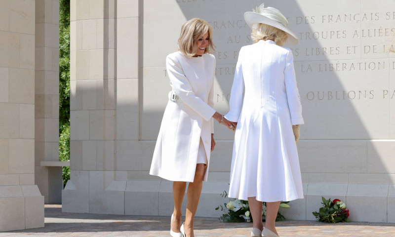 regina Camilla și Brigitte Macron