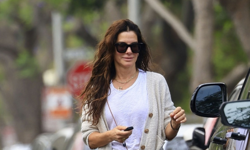 *EXCLUSIVE* Sandra Bullock is all smiles after leaving a dermatologist appointment in Beverly Hills as it was just recently announced she will be reprising her role in the sequel to the movie &quot;Practical Magic&quot;