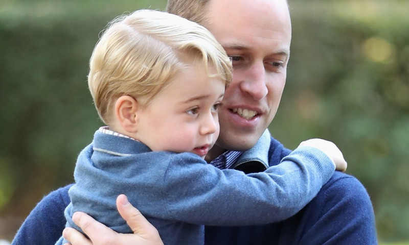 Prince George and Princess Charlotte attend a children's party