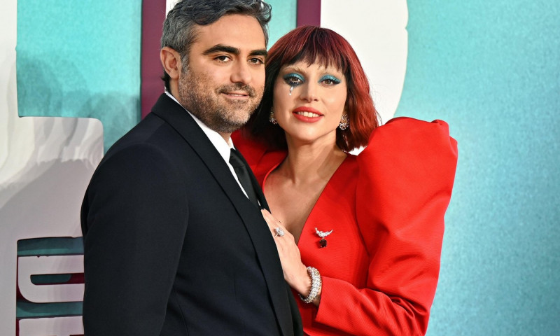 LONDON, UK. 25th Sep, 2024. Lady Gaga and Michael Polansky attends Joker: Folie Deux UK Premiere at Cineworld Leicester Square in London, UK. (Photo by /See Li/Picture Capital) Credit: See Li/Picture Capital/Alamy Live News