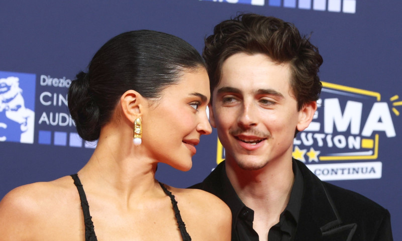 Kylie Jenner și Timothée Chalamet/ Profimedia
