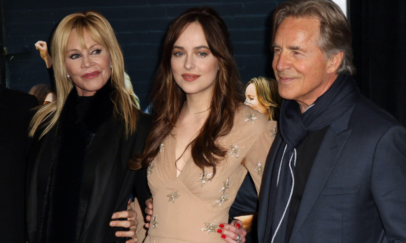 Melanie Griffith, Dakota Johnson și Don Johnson