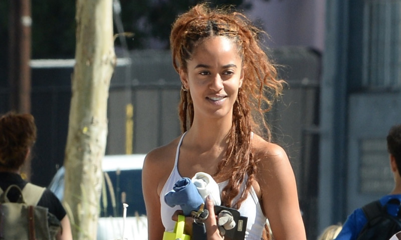 EXCLUSIVE: Malia Obama Spotted Leaving The Gym With a Friend in Los Angeles