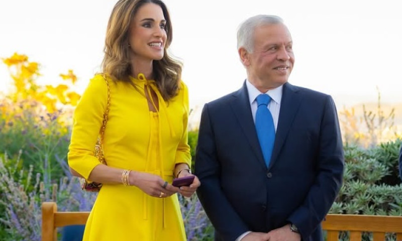 Regina Rania a Iordaniei și soțul ei