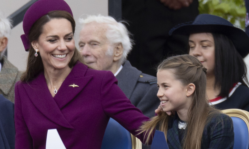 Kate Middleton și prințesa Charlotte/ Profimedia