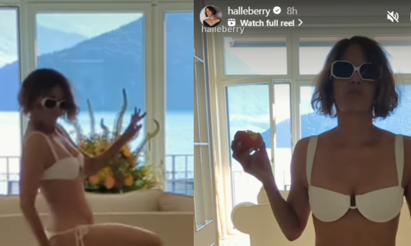 halle berry in costum de baie
