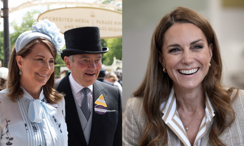 Kate Middleton și părinții ei, Carole și Michael Middleton/ Profimedia