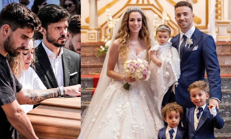 diogo jota inmormantare, diogo jota familie in ziua nuntii