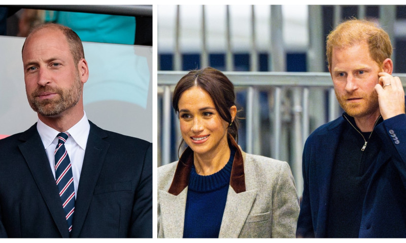 William, Meghan Markle și prințul Harry