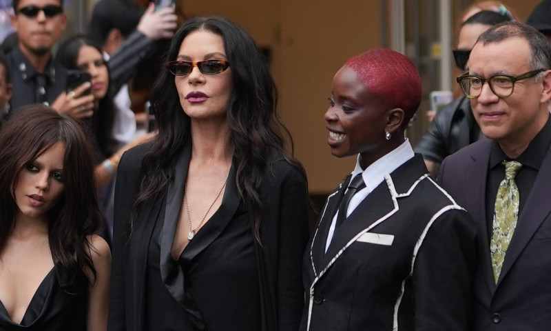 Jenna Ortega makes the street her runway at the &quot;Wednesday&quot; premiere in New York