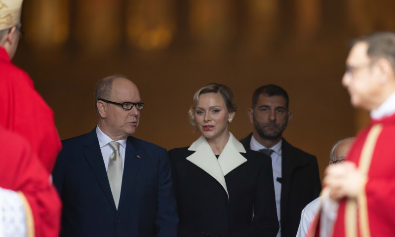 ** NO TABLOID ** Monaco Royals Attend Sainte D?vote Celebrations In Monaco - 27 Jan 2025