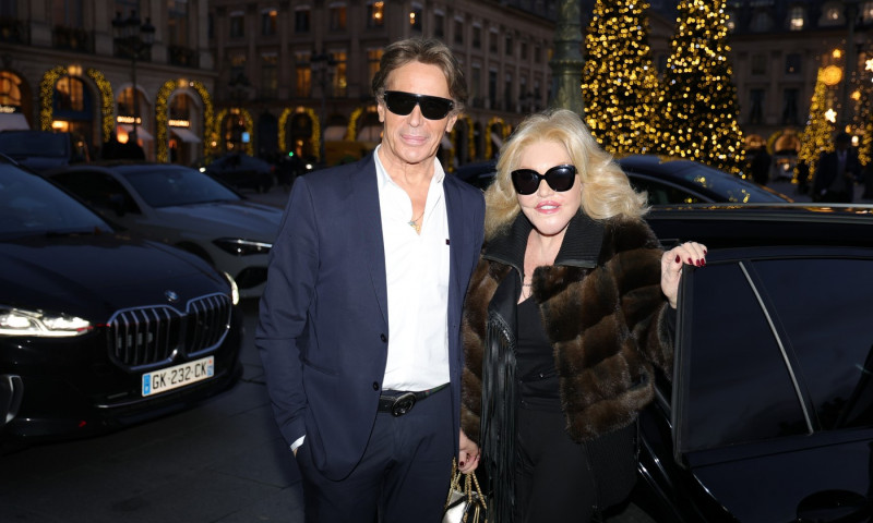 Jocelyn Wildenstein And Lloyd Klein Step Out In Style At The Ritz Place Vend?me In Paris - 18 Dec 2024