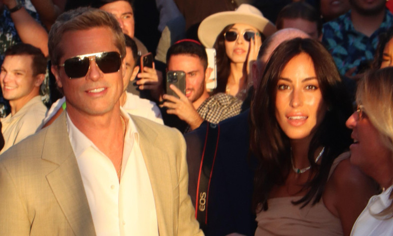 Brad Pitt, Ines de Ramon 09/18/2024 The Los Angeles Premiere of the Apple Original Film “Wolfs” held at The TCL Chinese Theatre in Hollywood, CA Photo by Izumi Hasegawa / Hollywood News Wire Inc.