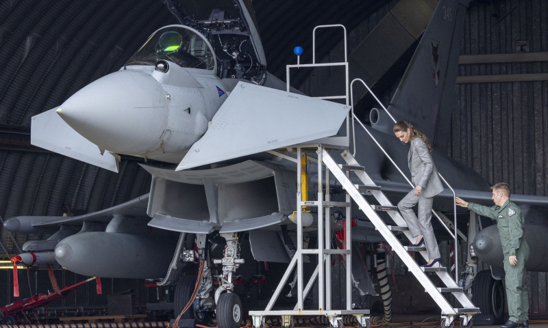 The Princess of Wales visits RAF Coningsby