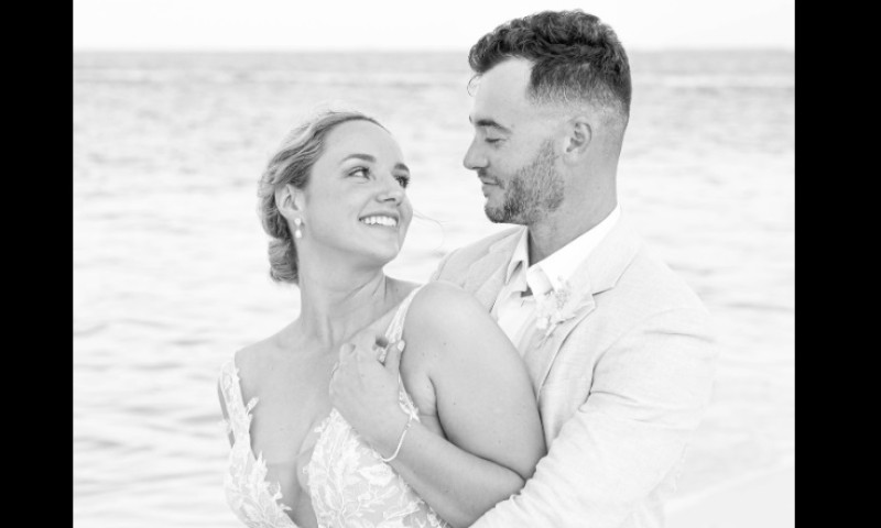 EXCLUSIVE: ** NO DAILY MAIL ON LINE ** Christine Baumgartner flashes her engagement ring during an outing with Josh Connor.