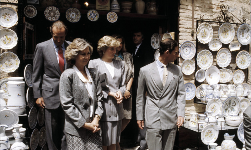 Juan Carlos I și prințesa Diana/ Profimedia