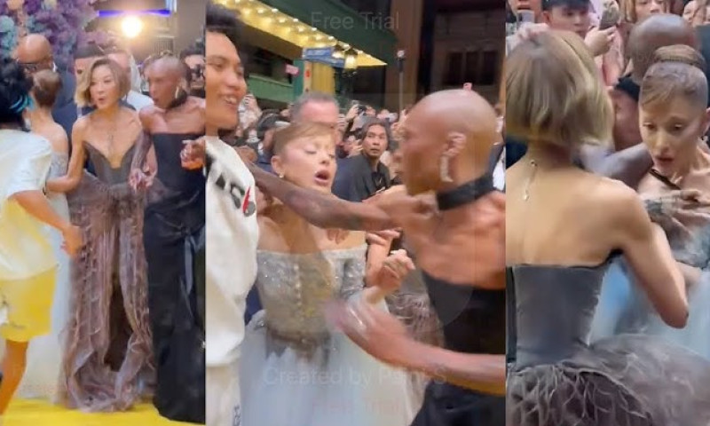 ariana grande atacata de un fan