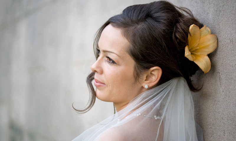 Portrait of a bride.