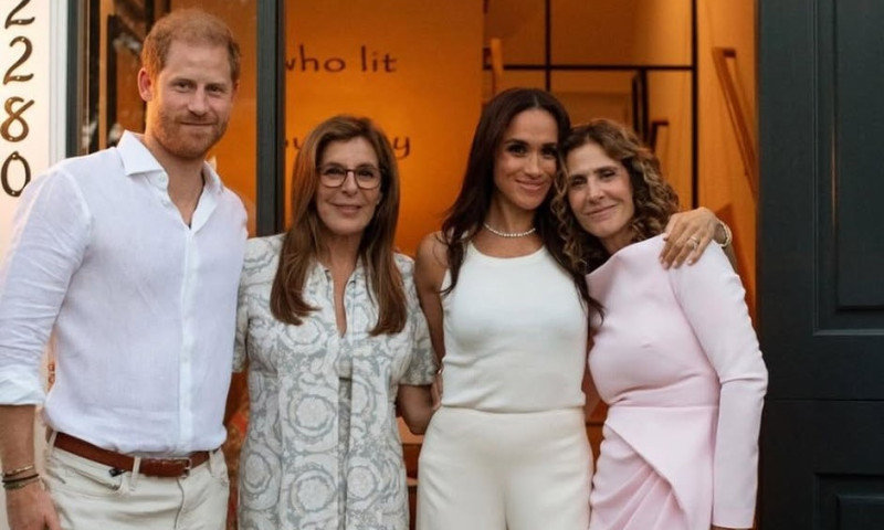 Victoria Jackson, împreună cu prințul Harry și Meghan Markle/ Foto: Instagram