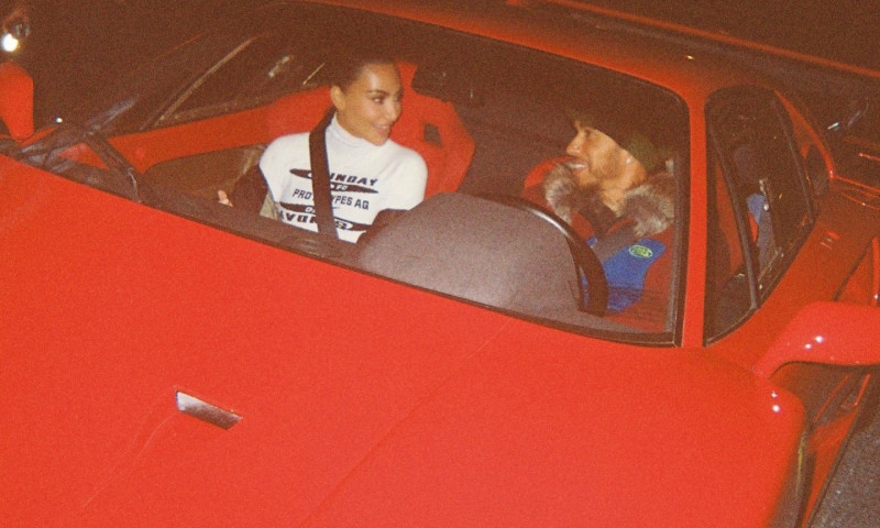 Kim Kardashian și Lewis Hamilton. Foto: X/ @LH44Fanpage8