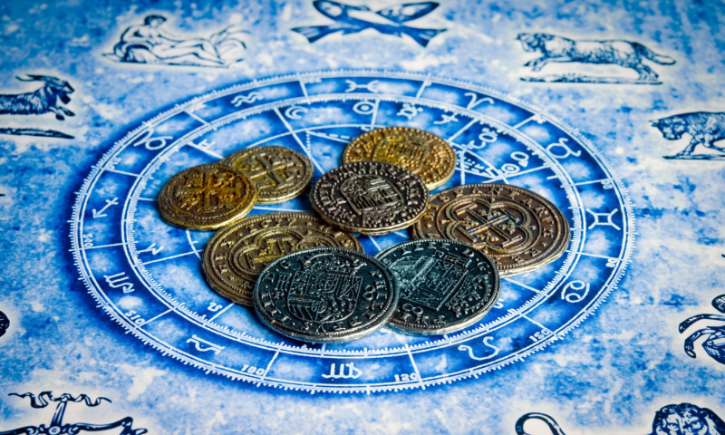 astrology and money concept