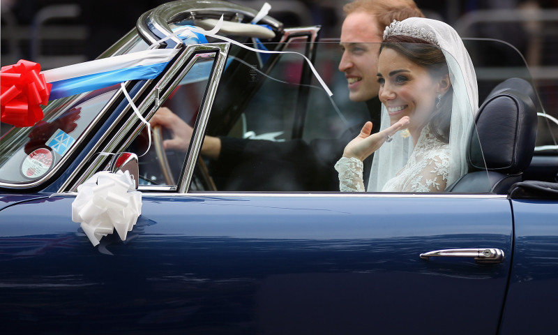 Newlywed Royals Leave Wedding Reception