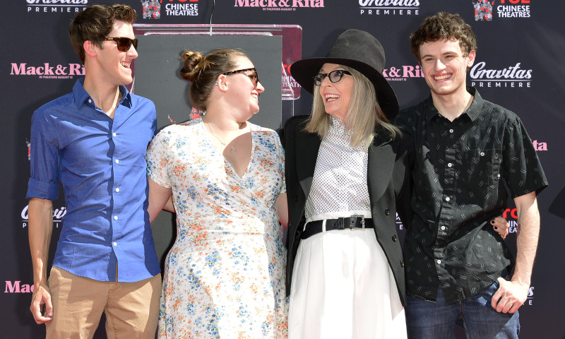 TCL Chinese Theatre Hosts Handprint And Footprint In Cement Ceremony For Actress Diane Keaton