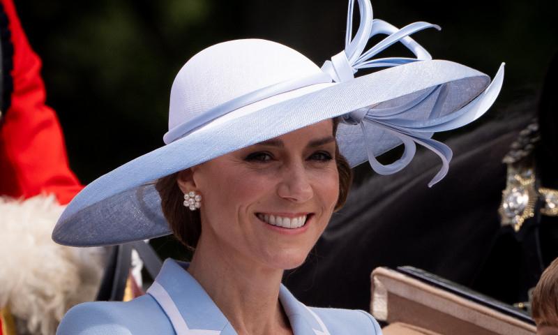 Kate Middleton, alături de copiii ei, prințul George, prințesa Charlotte și prințul Louis la Trooping the Colour 2026/ Profimedia