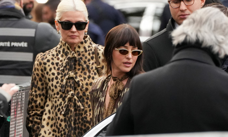 Les célébrités au défilé Valentino "Collection Haute Couture Printemps/Eté 2026" lors de la Fashion Week de Paris (PFW)