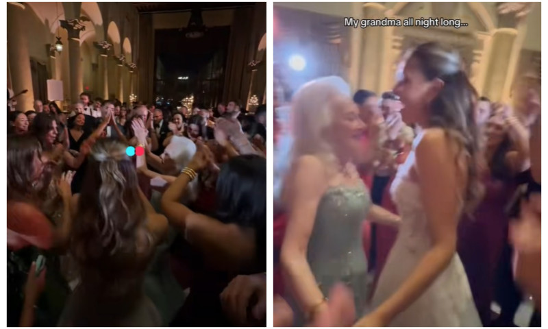 O bunică a devenit virală după ce au apărut imagini de la nunta nepoatei sale