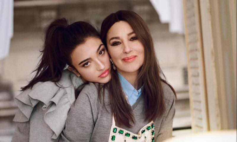 Léonie Cassel, fiica cea mică actriței Monica Bellucci și a lui Vincent Cassel/ Foto: Instagram Vogue Italia