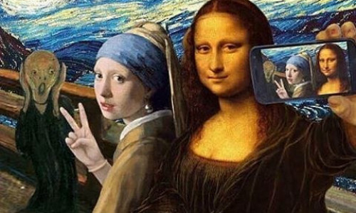 selfie-gioconda