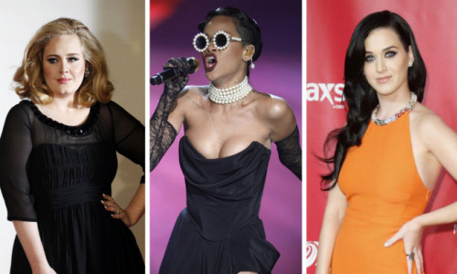 Adele  Rihanna Katy Perry