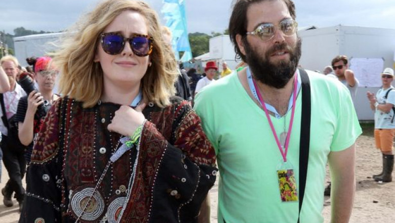 Adele-and-husband-Simon-Konecki-at-the-2015-Glastonbury-music-festival