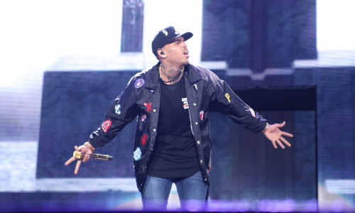 Chris Brown shows off his amazing dance moves as he takes the stage on the 