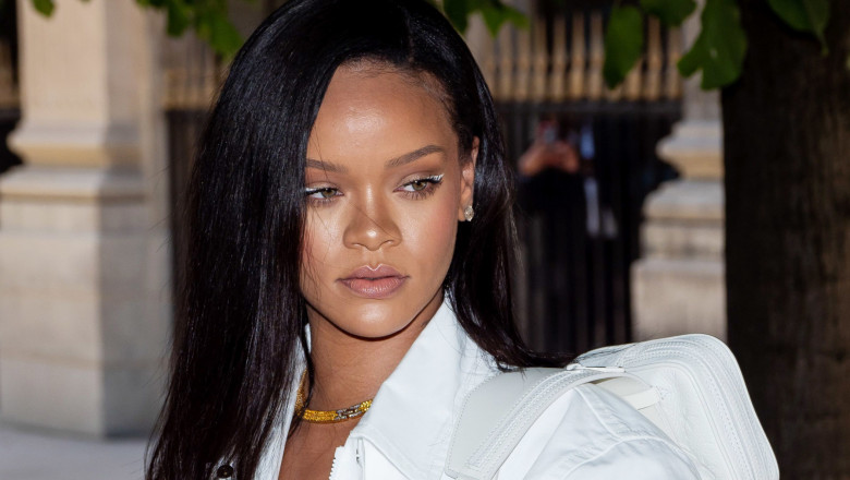 Paris Fashion Week: Rihanna arrive at the Louis Vuitton Menswear Spring/Summer 2019 Show
