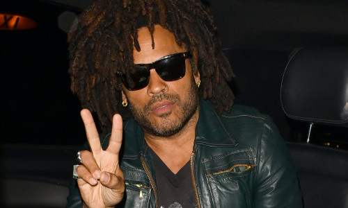 Lenny Kravitz seen arriving and leaving Annabel's club