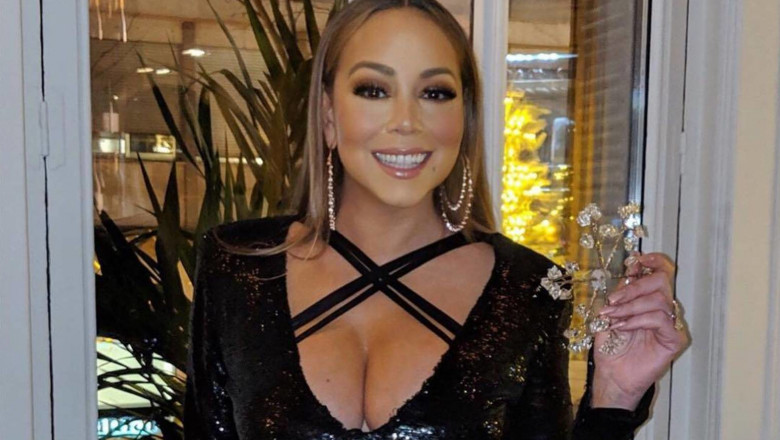 Mariah Carey rochie sexy Madrid