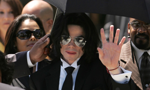 Michael Jackson în ziua verdictului din procesul său