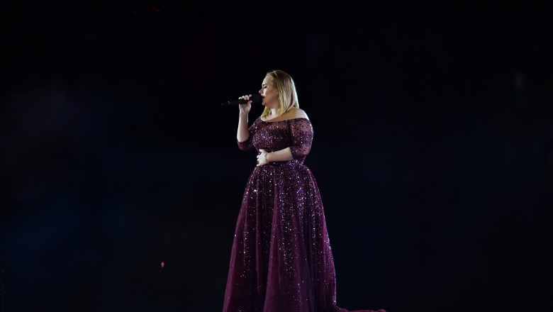 Adele Performs At Wembley Stadium