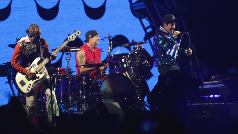 Concert du groupe The Red Hot Chili Peppers lors du festival Lollapalooza ŕ Paris