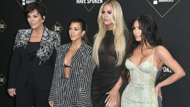 Kris Jenner, Kourtney Kardashian, Khloe Kardashian, Kim Kardashian West. Foto: Getty Images