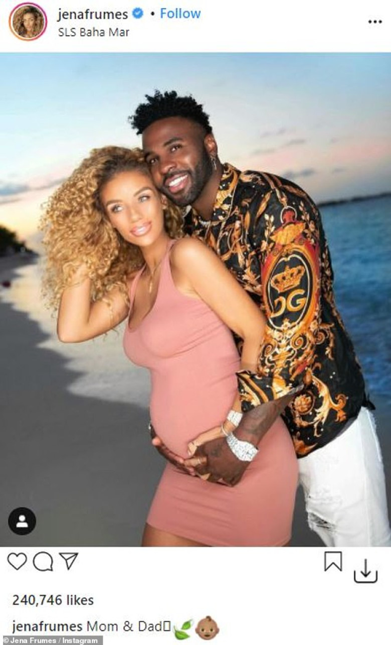 Jason Derulo si Jena Frumes asteapta primul lor copil