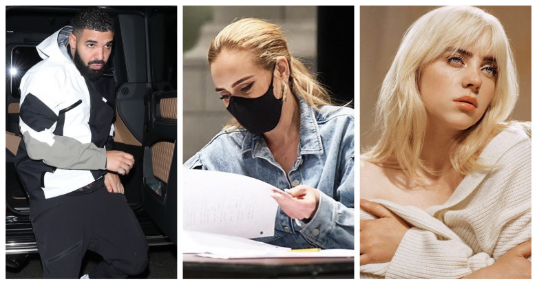 Drake, Adele, Billie Eilish. Profimedia