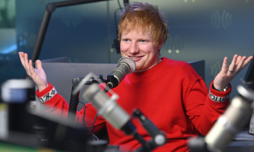 Ed Sheeran Visits The SiriusXM Studios In New York City