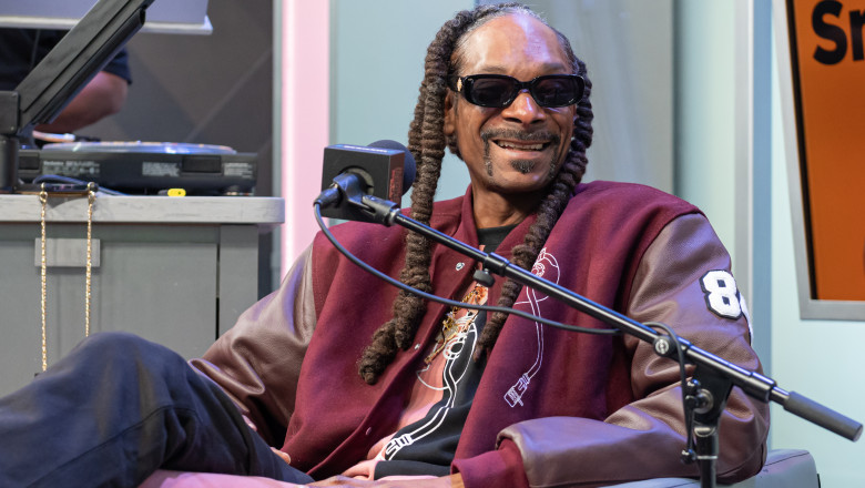 Snoop Dogg Sits Down With Roxanne Shante On SiriusXM's Rock The Bells Radio At The SiriusXM Studios In New York