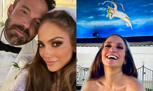 Jennifer Lopez shows off her wedding to fans on On The JLO