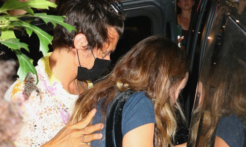 Harry Styles and Olivia Wilde spotted leaving Rubirosa restaurant in NY