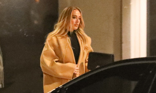 *EXCLUSIVE* Adele looks downcast as she leaves Citrin restaurant in Santa Monica at 11 PM without her boyfriend Rich Paul!