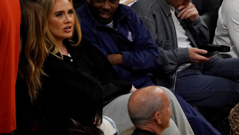 Adele And Rich Paul At Game Three Of The Western Conference Finals Between The Los Angeles Lakers And The Denver Nuggets At Crypto.com Arena